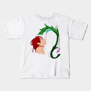 Copy of Elf drinking from a flower Kids T-Shirt